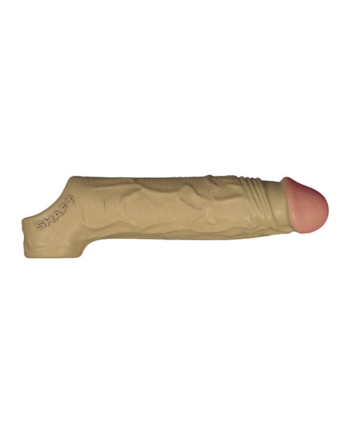 Shaft Penis Enhancement Vibrating Sheath Real-Feel FLEXISKIN Silicone with Wireless Remote for Intimate Stimulation