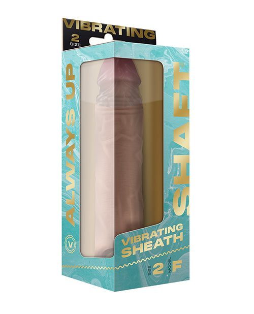 Shaft Flexskin Liquid Silicone 8.8" Vibrating Sheath - Pine