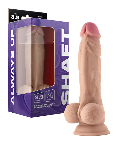 Shaft Dongs & Dildos Flexiskin Liquid Silicone Dong with Balls and Suction Cup for Realistic Sensation and Versatile Play