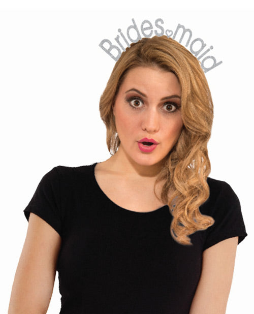 Bride to Be Bridesmaid Headband with Metallic Lettering and Comfortable Fit for Bachelorette Parties