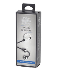 Fifty Shades of Grey Metal Kegel Balls with Silicone Cord for Advanced Pelvic Floor Exercise and Toning