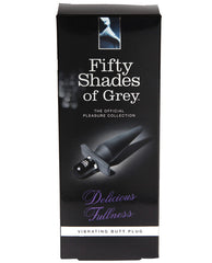 Fifty Shades of Grey Silicone Vibrating Butt Plug with 10 Vibration Modes and Contoured Shape for Intense Anal Stimulation