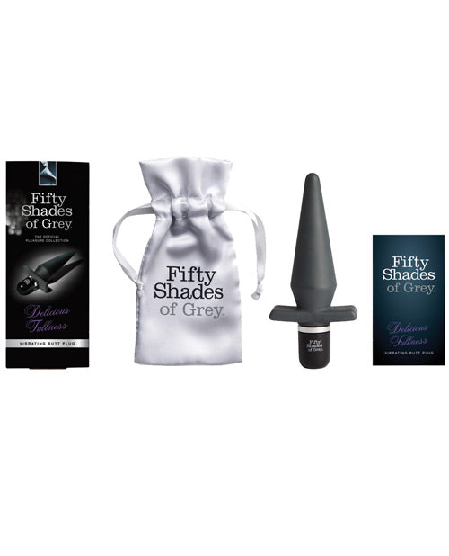 Fifty Shades of Grey Vibrating Silicone Butt Plug with 10 Vibration Modes