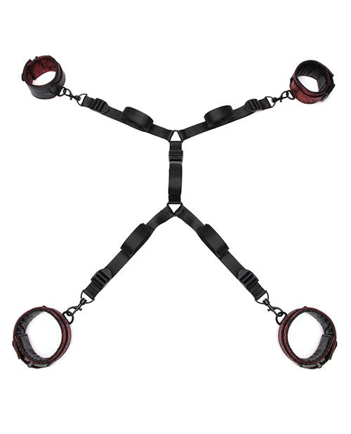 Fifty Shades of Grey Restraint Set with Reversible Padded Cuffs and Adjustable Straps for Couples Bedroom Bondage