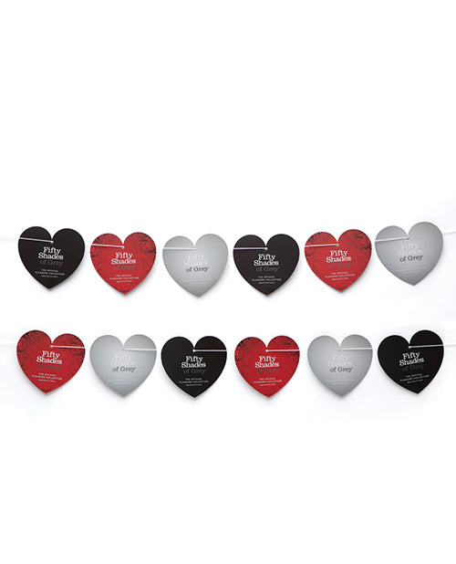 Fifty Shades of Grey Hanging Hearts Set Elegant Decorative Hearts for Romantic Room Décor