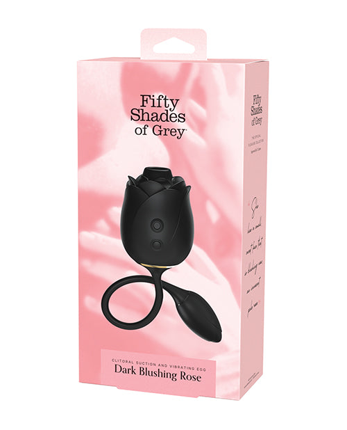 Fifty Shades of Grey Dark Blushing Rose Clitoral Suction Vibrator with Vibrating Egg