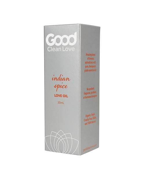 Good Clean Love Indian Spice Love Oil – 30ml Sensual Massage Lubricant