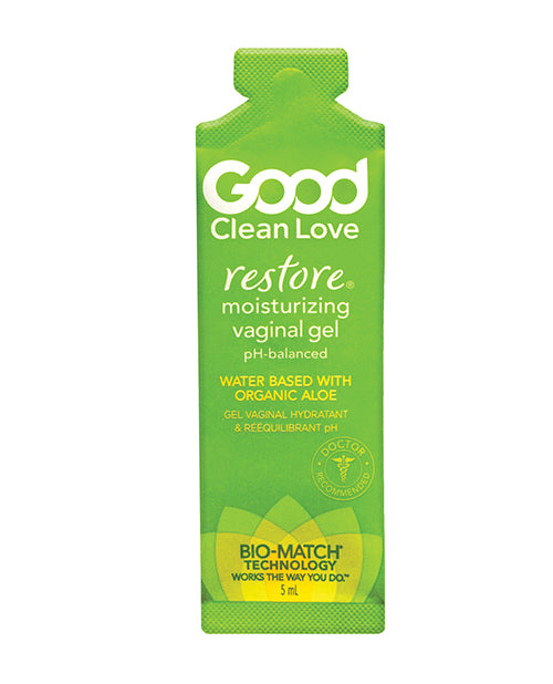 Good Clean Love Lubricant pH-Balanced Moisturizing Vaginal Gel in 5ml Foil for Dryness Relief