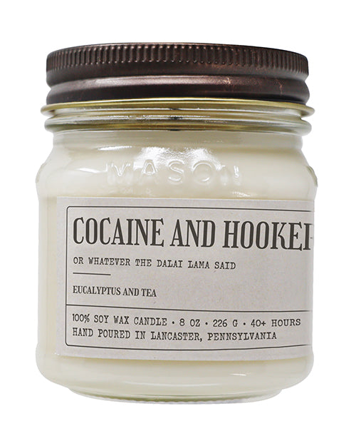 Sleazy Greetings Soy Wax Candle with Humorous Label and Forest Breeze Scent for Home Decor and Gifting