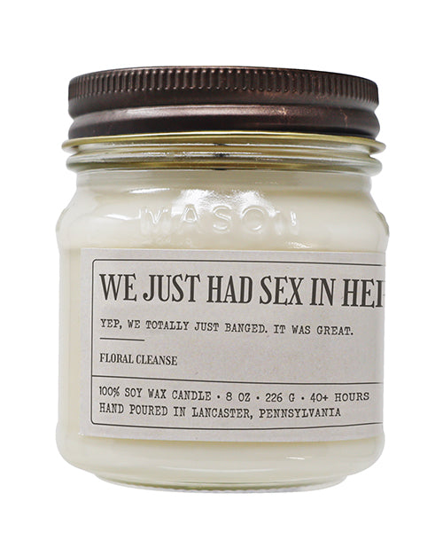 Sleazy Greetings Setting The Mood Soy Wax Candle with Hand-Poured Design and Cheeky Label for Unique Home Decor