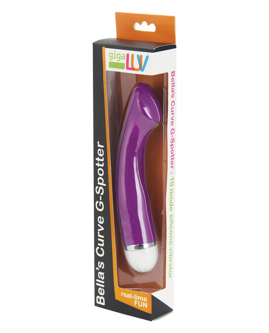 GigaLuv Bella's Curve G Spotter Purple Vibrator with 10 Pulse Modes