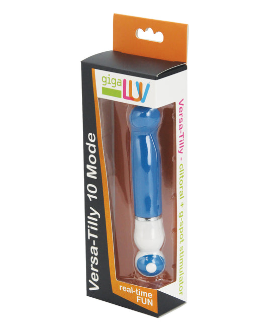 GigaLuv Versa Tilly 10 Mode Blue Clitoral and G-Spot Vibrator