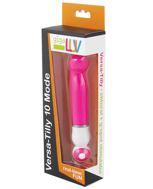GigaLuv Versa-Tilly 10 Mode Vibrator with Clitoral & G-Spot Stimulation