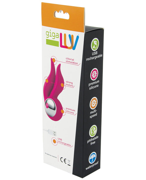 GigaLuv Ears 2 You Pink Rechargeable Vibrator with 10 Modes