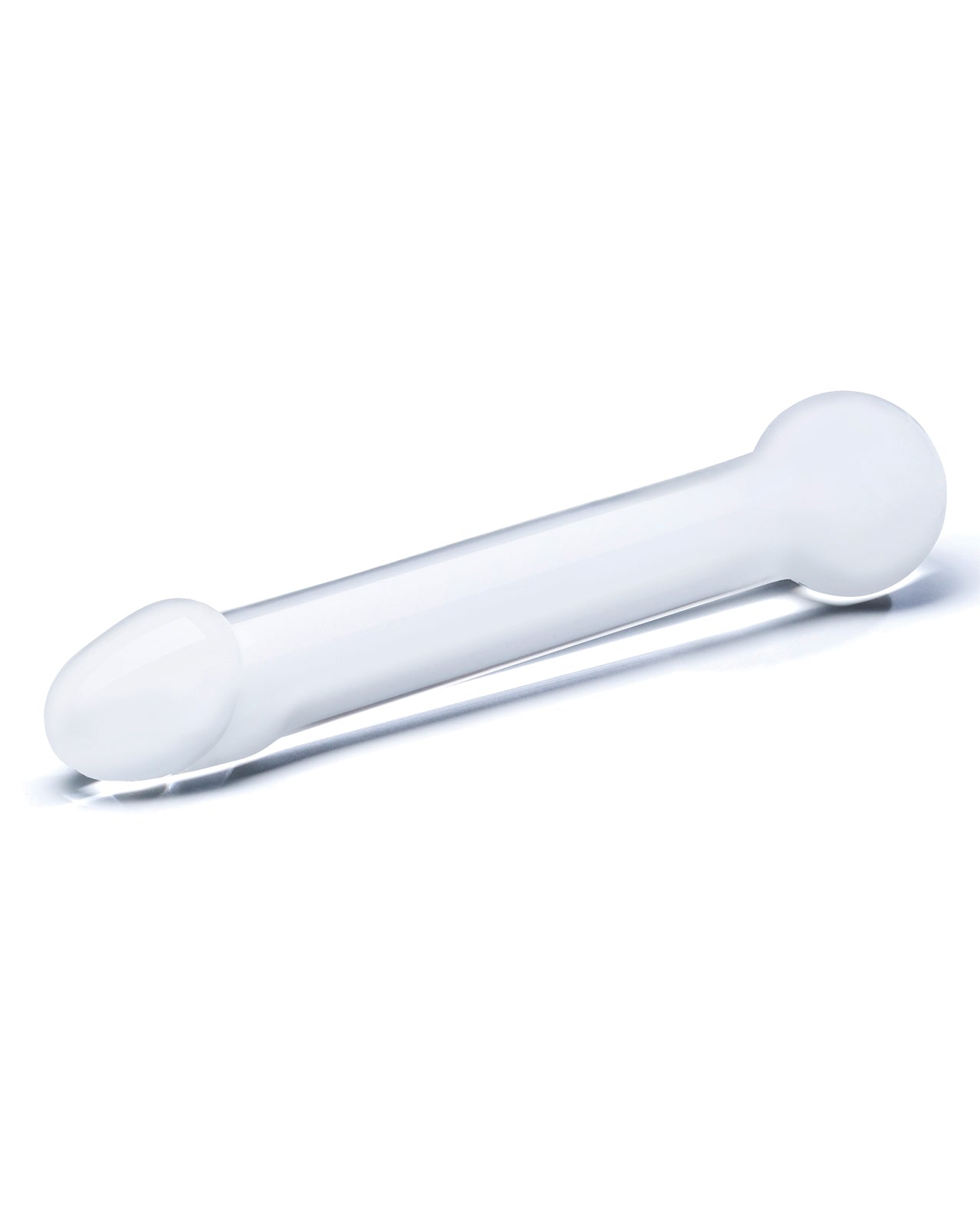 Glas 7 Inch Clear Glass Dildo with Realistic Head for Intense Stimulation