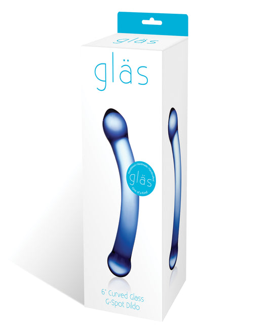 Glas G-Spot Glass Dildo Curved Shaft Enlarged Head for Targeted Internal Stimulation