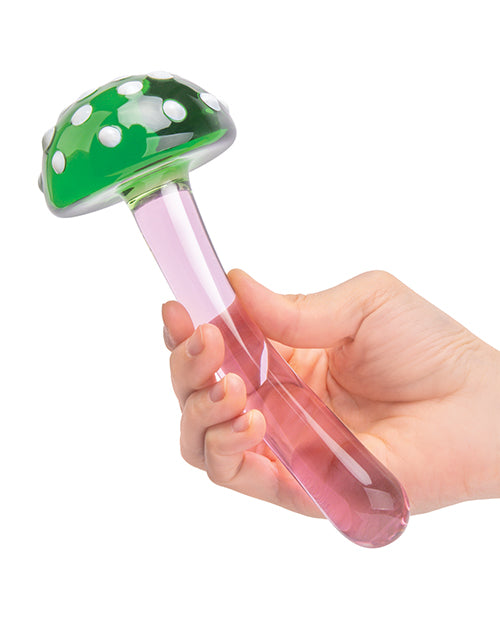 Glas 7.5" Magic Mushroom Glass Dildo with Artistic Tip