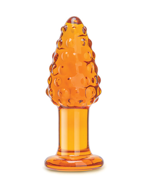 Glas 4-Inch Cornstar Glass Butt Plug with Tapered Tip