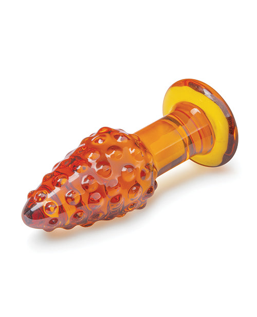 Glas 4-Inch Cornstar Glass Butt Plug with Tapered Tip