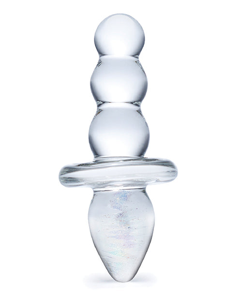 Glas Titus Beaded Glass Butt Plug with Dual-Ended Design