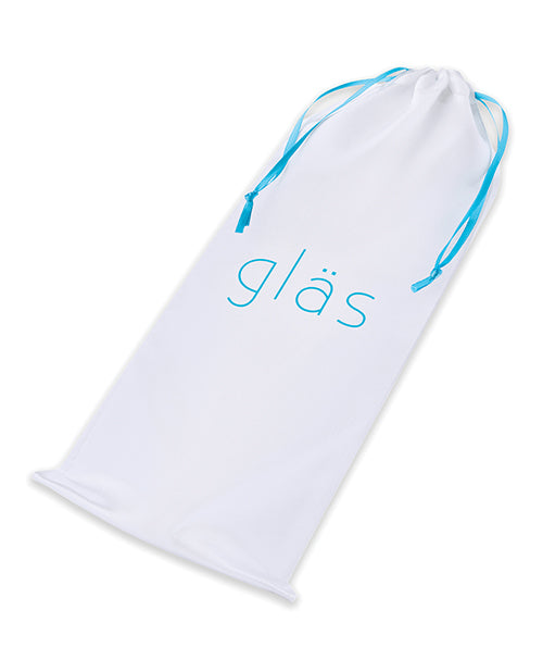 Glas Red Head Double Glass Dildo with Spiraled Bulbous Ends