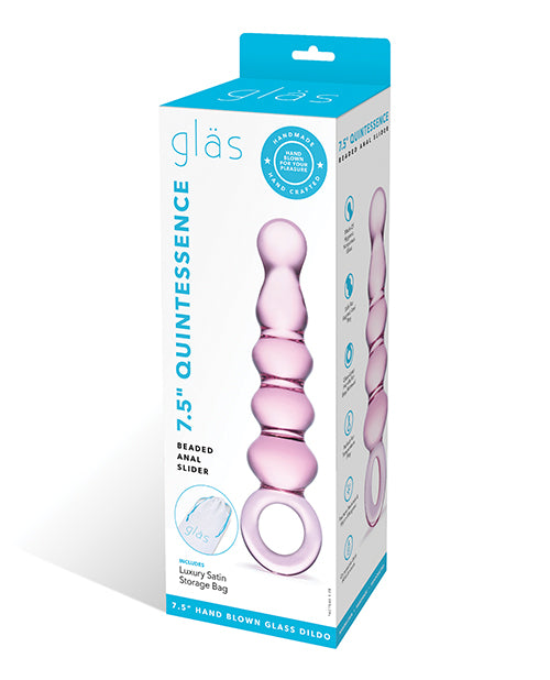 Glas Anal Slider Beaded Glass Design Fracture-Resistant Handle for Enhanced Anal Stimulation and Control