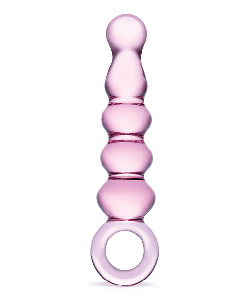 Glas Quintessence Beaded Glass Anal Slider with Graduated Bulbs