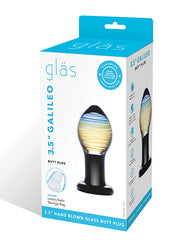 Glas Butt Plug Artistic Colorful Glass Fracture-Resistant Hypoallergenic Design for Anal Pleasure and Temperature Play