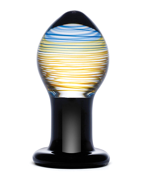 Galileo Glass Butt Plug with Colorful Artistic Design