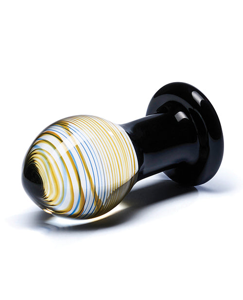 Galileo Glass Butt Plug with Colorful Artistic Design