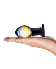 Galileo Glass Butt Plug with Colorful Artistic Design