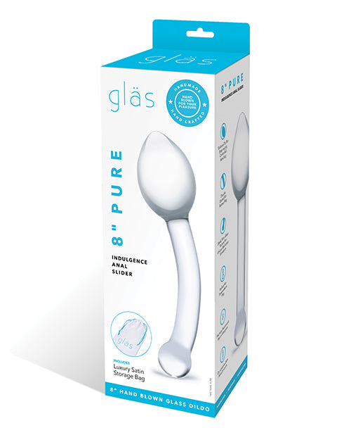 Glas Anal Slider Clear Glass Prostate Massager Flared Head for Targeted P-Spot Stimulation