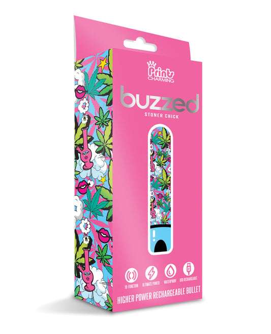 Prints Charming Stimulator Bullet Vibrator Cannabis Print Waterproof USB Rechargeable for Discreet Personal Pleasure