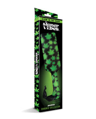 Stoner Vibes Bondage Paddle Glow in the Dark Cannabis Design Flexible Build for Sensory Play