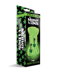 Stoner Vibes Bondage Rope Glow in the Dark Polypropylene Cannabis Charm for Nighttime Restraint Fun