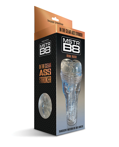 Happy Ending Anal Stroker with Textured Tunnel and Adjustable Suction for Realistic Sensation