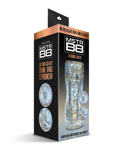 Happy Ending Dual End Stroker Tight Textured Tunnel Waterproof Design for Solo Male Stimulation