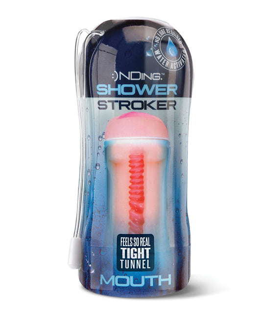 Happy Ending Masturbator Water-Activated Shower Stroker with Dual Air Holes for Realistic Sensation
