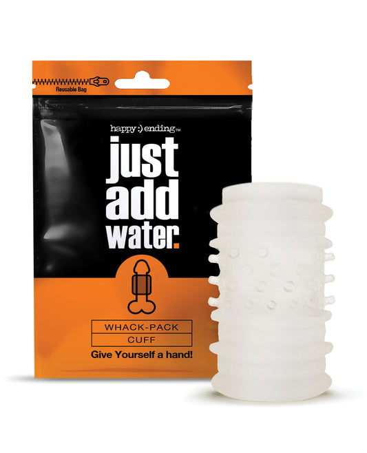 Happy Ending Masturbation Sleeve with Water-Activated Self-Lubricating Material and Reversible Texture for Effortless Solo Play