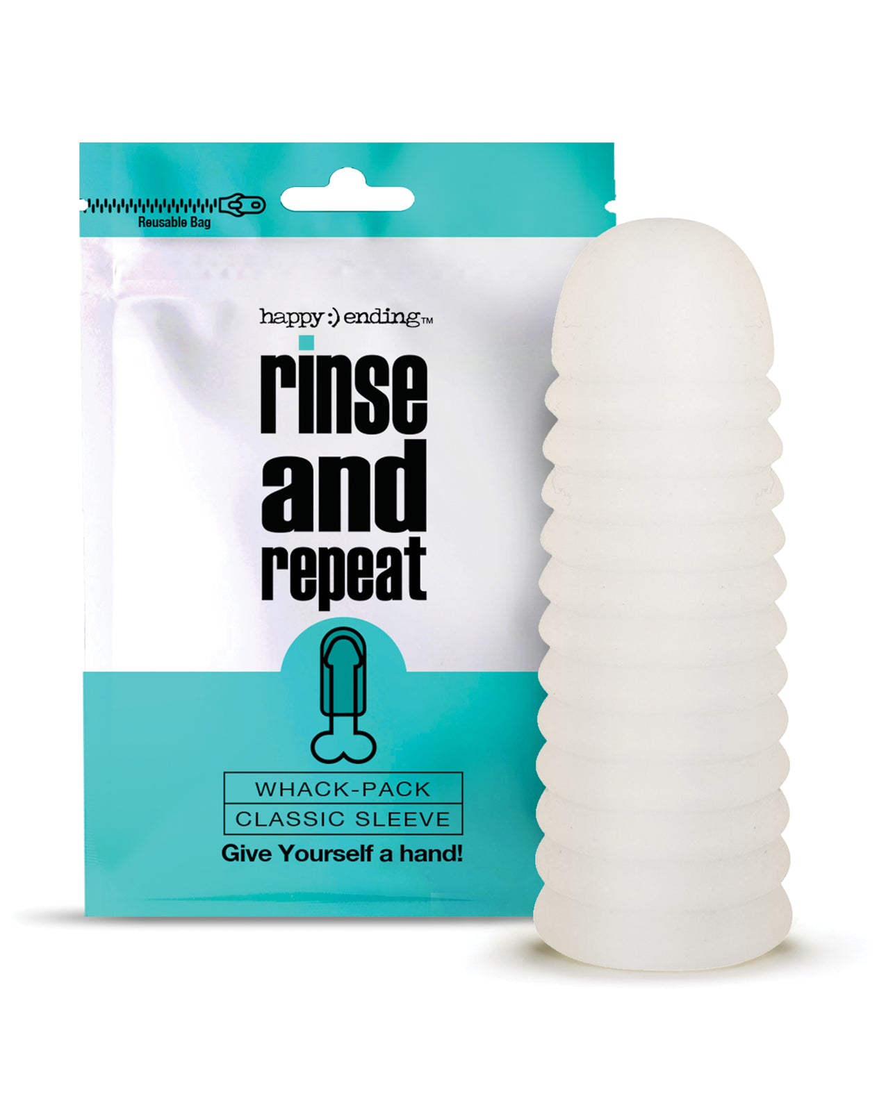 Happy Ending Whack Sleeve Ultra Soft Stretchy Textured Design for Enhanced Solo Pleasure