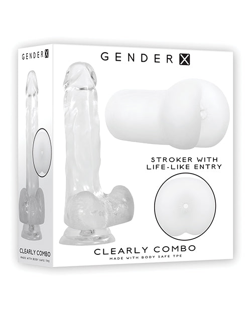 Gender X Dolls & Masturbators Crystal Clear Dildo Realistic Anal Entry for Visual and Physical Intimate Stimulation