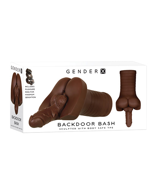 Gender X Masturbator Firm Flexible Shaft Vibrating Ring Textured Channel for Realistic Solo Play