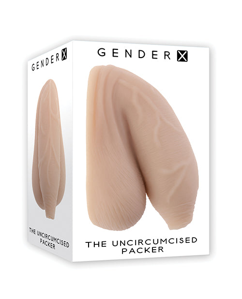 Gender X Silicone Packer Realistic Uncircumcised Design with Life-like Veins for Authentic Gender Expression