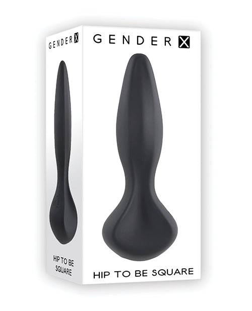 Gender X Silicone Anal Vibrator Textured Shaft Square Base for Comfort and Powerful Vibration