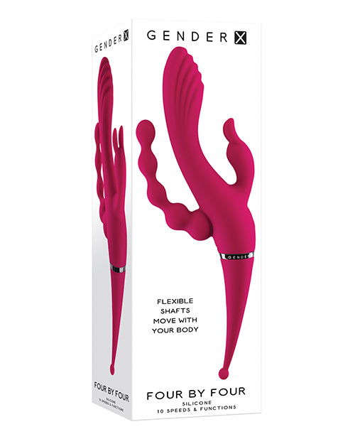 Gender X Vibrator Four-Point Stimulation Rabbit Attachment Waterproof Design for Versatile Intimate Pleasure