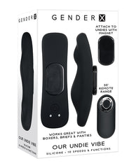Gender X Underwear Vibrator with Magnetic Strip and Remote Control for Discreet Wearable Stimulation