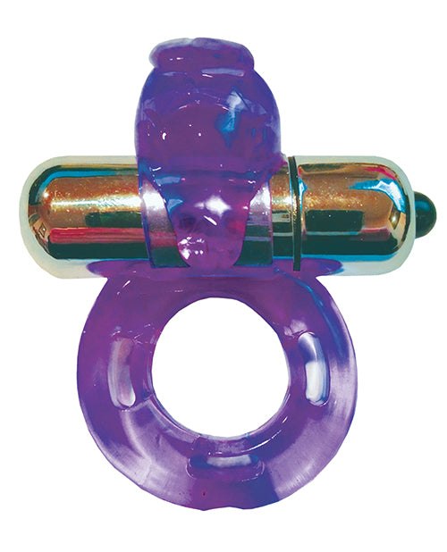 Wet Dreams Purrfect Pet Buzz Bunny Vibrating Pleasure Ring with Silicone Bunny