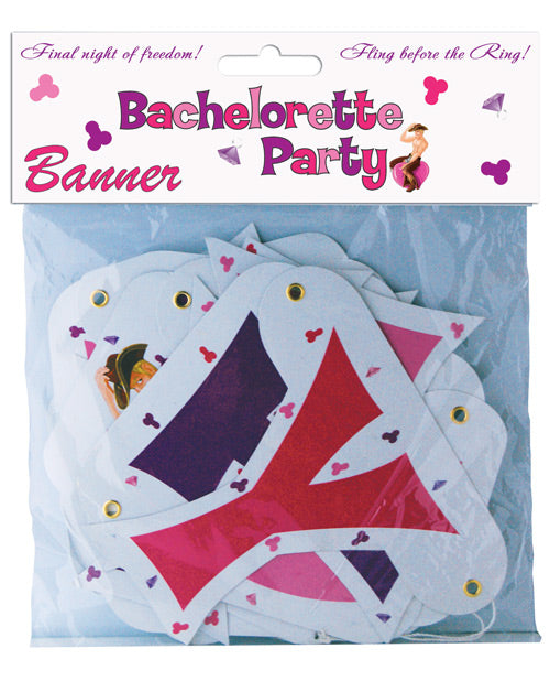 Bachelorette Party Letter Banner bold pink cardstock letters festive decor for bachelorette celebration