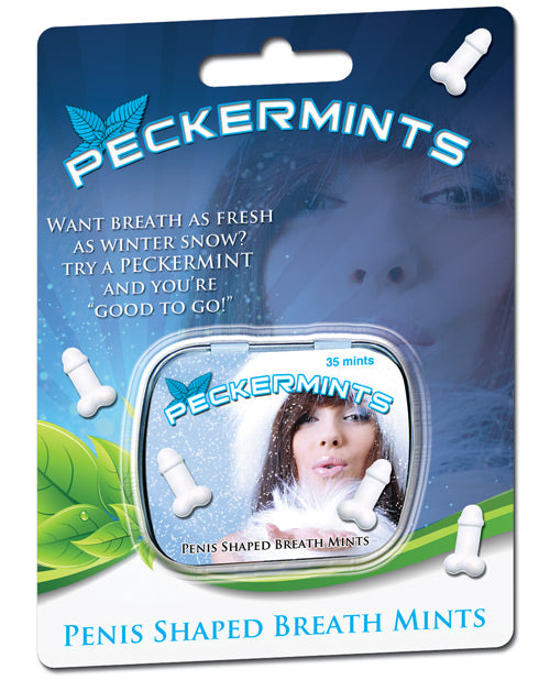 Hott Products Bachelorette Party Peckermints Penis Shaped Breath Mints Refreshing Peppermint Candy for Fun Adult Gatherings