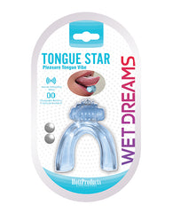 Wet Dreams Stimulator Blue Tongue Star Vibrator Ergonomic Design for Oral Pleasure
